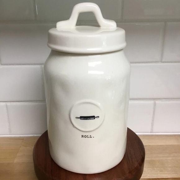 Rae Dunn Other - White Ceramic Kitchen Canister
